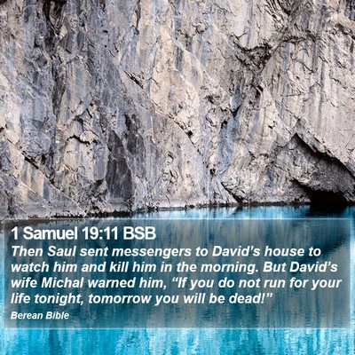 1 Samuel 19:11 BSB Bible Verse Image