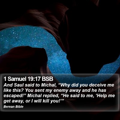 1 Samuel 19:17 BSB Bible Verse Image