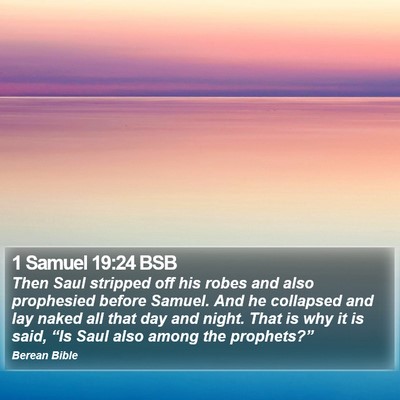 1 Samuel 19:24 BSB Bible Verse Image