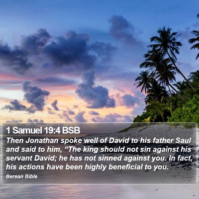 1 Samuel 19:4 BSB Bible Verse Image