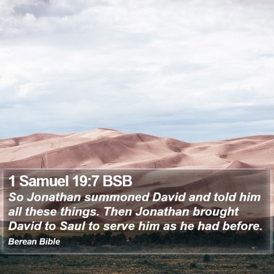 1 Samuel 19:7 BSB Bible Verse Image