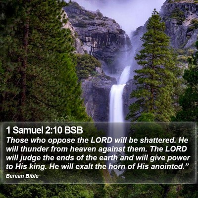 1 Samuel 2:10 BSB Bible Verse Image