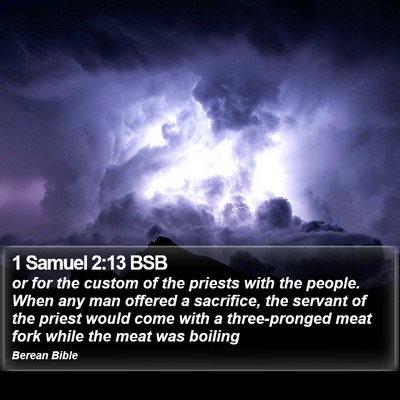 1 Samuel 2:13 BSB Bible Verse Image