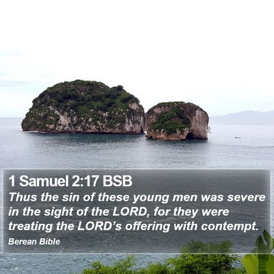 1 Samuel 2:17 BSB Bible Verse Image