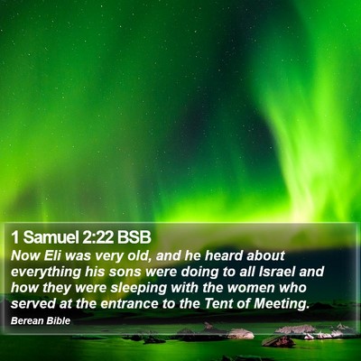 1 Samuel 2:22 BSB Bible Verse Image