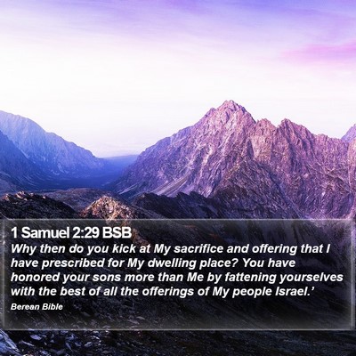 1 Samuel 2:29 BSB Bible Verse Image
