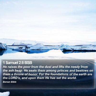 1 Samuel 2:8 BSB Bible Verse Image