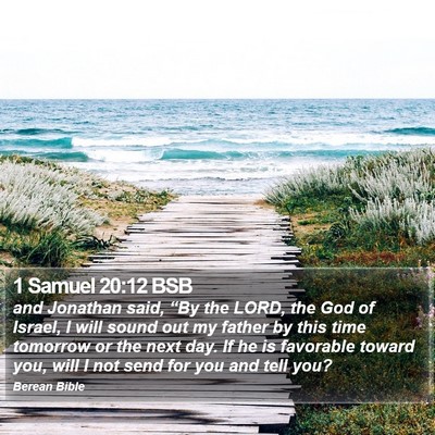 1 Samuel 20:12 BSB Bible Verse Image