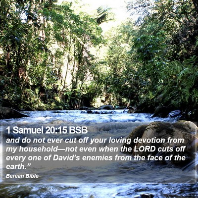 1 Samuel 20:15 BSB Bible Verse Image