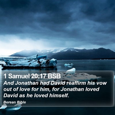 1 Samuel 20:17 BSB Bible Verse Image