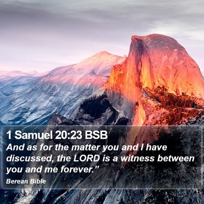 1 Samuel 20:23 BSB Bible Verse Image