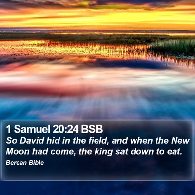 1 Samuel 20:24 BSB Bible Verse Image