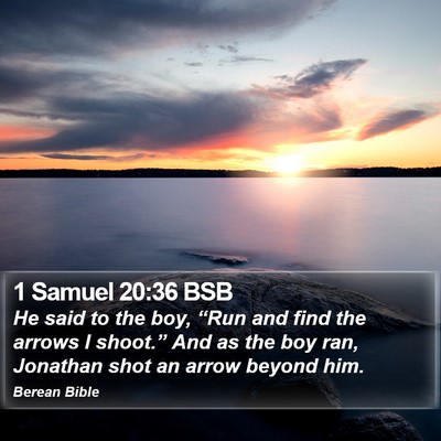 1 Samuel 20:36 BSB Bible Verse Image