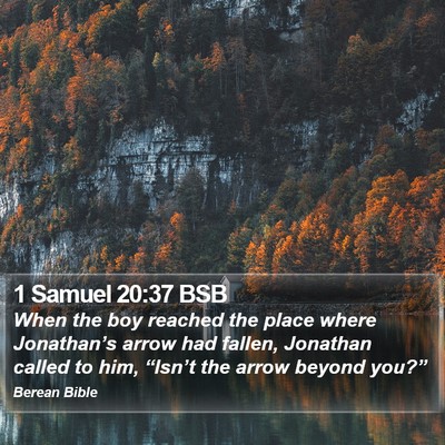 1 Samuel 20:37 BSB Bible Verse Image