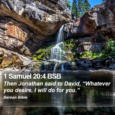1 Samuel 20:4 BSB Bible Verse Image