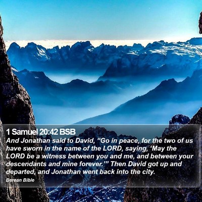1 Samuel 20:42 BSB Bible Verse Image