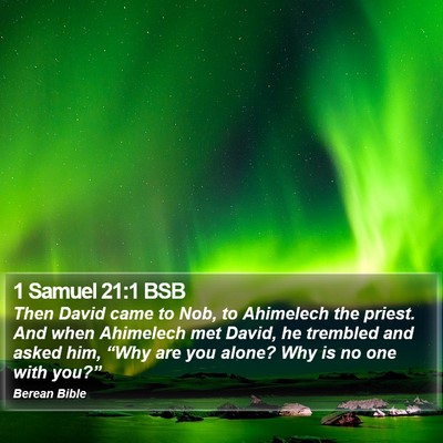 1 Samuel 21:1 BSB Bible Verse Image