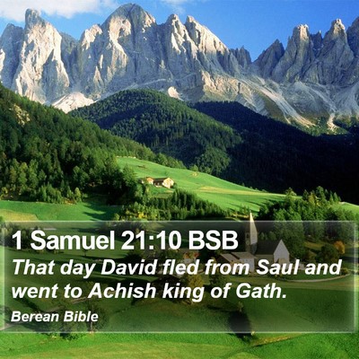 1 Samuel 21:10 BSB Bible Verse Image