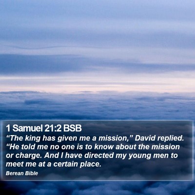 1 Samuel 21:2 BSB Bible Verse Image