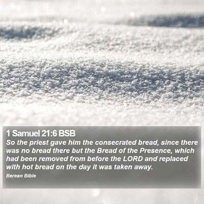 1 Samuel 21:6 BSB Bible Verse Image