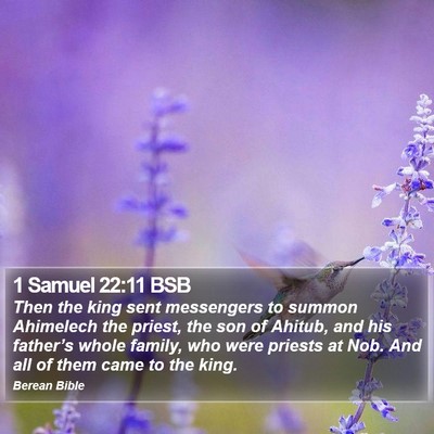 1 Samuel 22:11 BSB Bible Verse Image