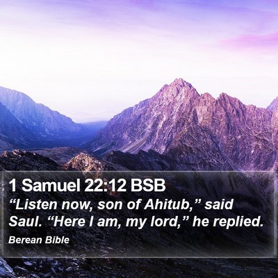 1 Samuel 22:12 BSB Bible Verse Image