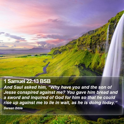 1 Samuel 22:13 BSB Bible Verse Image
