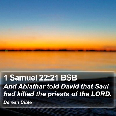 1 Samuel 22:21 BSB Bible Verse Image