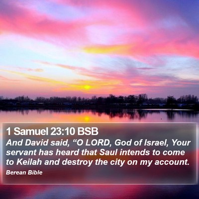 1 Samuel 23:10 BSB Bible Verse Image