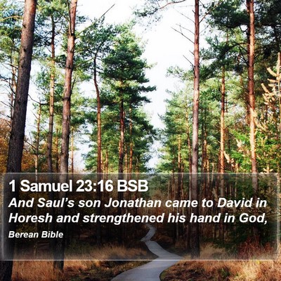 1 Samuel 23:16 BSB Bible Verse Image
