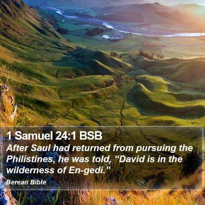 1 Samuel 24:1 BSB Bible Verse Image