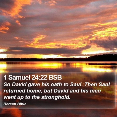 1 Samuel 24:22 BSB Bible Verse Image