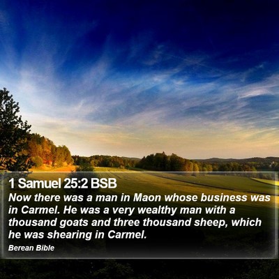 1 Samuel 25:2 BSB Bible Verse Image