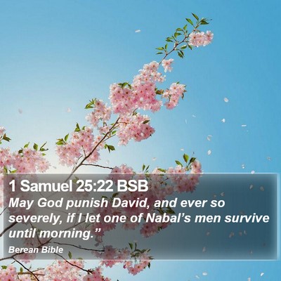1 Samuel 25:22 BSB Bible Verse Image