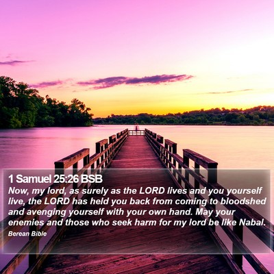 1 Samuel 25:26 BSB Bible Verse Image
