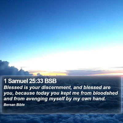 1 Samuel 25:33 BSB Bible Verse Image
