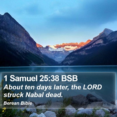 1 Samuel 25:38 BSB Bible Verse Image