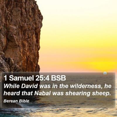 1 Samuel 25:4 BSB Bible Verse Image