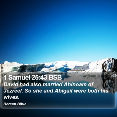 1 Samuel 25:43 BSB Bible Verse Image