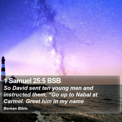 1 Samuel 25:5 BSB Bible Verse Image
