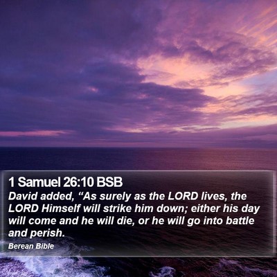 1 Samuel 26:10 BSB Bible Verse Image