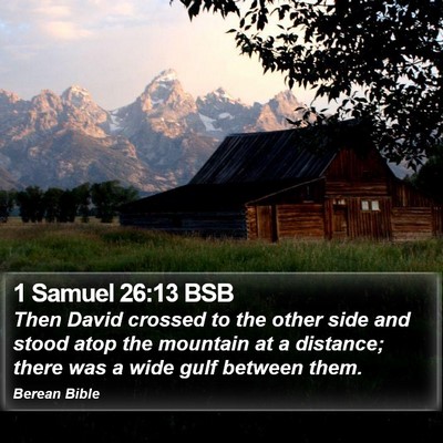 1 Samuel 26:13 BSB Bible Verse Image