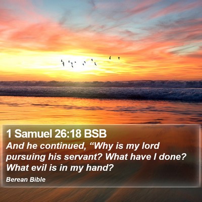 1 Samuel 26:18 BSB Bible Verse Image