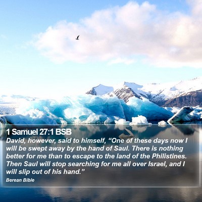 1 Samuel 27:1 BSB Bible Verse Image