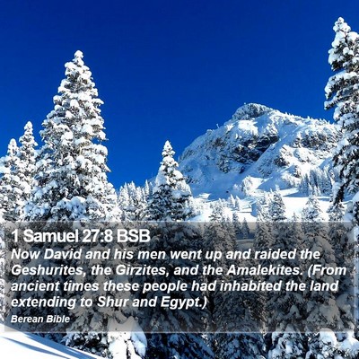 1 Samuel 27:8 BSB Bible Verse Image