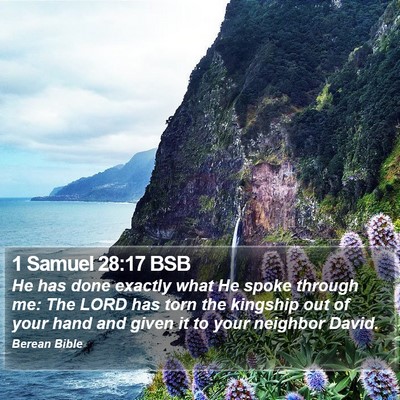 1 Samuel 28:17 BSB Bible Verse Image