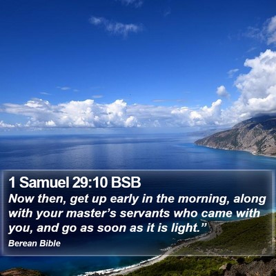 1 Samuel 29:10 BSB Bible Verse Image