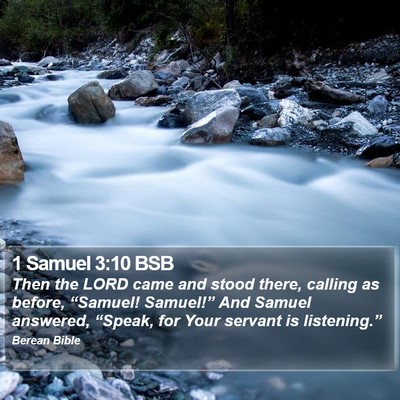 1 Samuel 3:10 BSB Bible Verse Image