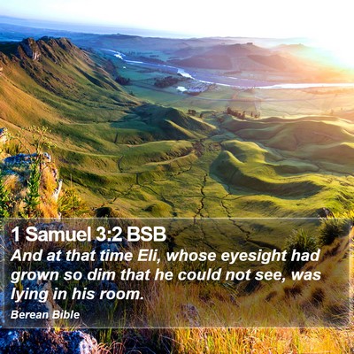 1 Samuel 3:2 BSB Bible Verse Image