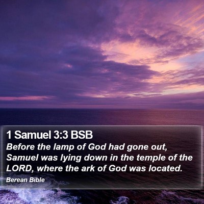 1 Samuel 3:3 BSB Bible Verse Image